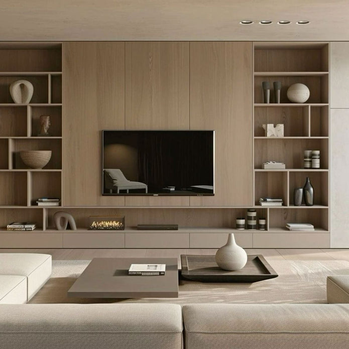 Media Shelves SS304 Stainless Steel TV Cabinet Floor Standing For Living Room