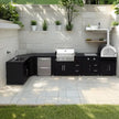 Modular Practical 304 Stainless Steel Outdoor Garden Kitchen Shock Resistance For Patio