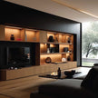 Soundbar Space SS304 Stainless Steel TV Cabinet Built-In For Family Room