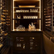 For Apartment Stainless Steel Wine Cellar Wine Storage Cabinet With Wine Glass Holder