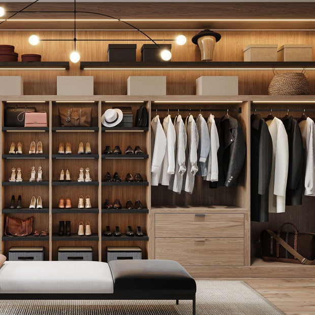 Anti-scratch Finish Walk-in Stainless Steel Wardrobe For Home Bedroom