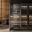 For Villa 304 Stainless Steel Freestanding Wine Cabinet With Temperature Calibration Function