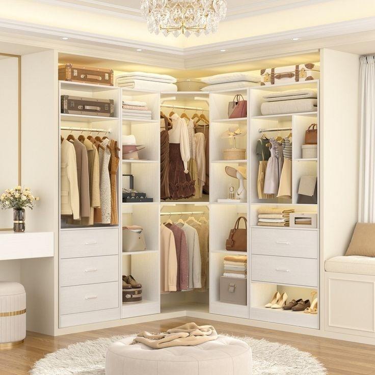 Shoe Rack Drawers Walk-in Stainless Steel Wardrobe For Dressing Room
