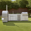 Corrosion Preventive Modular SS304 Stainless Steel Outdoor Kitchen Grill For Outside