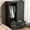 Decorative Details Freestanding Stainless Steel Wardrobe For Home Bedroom