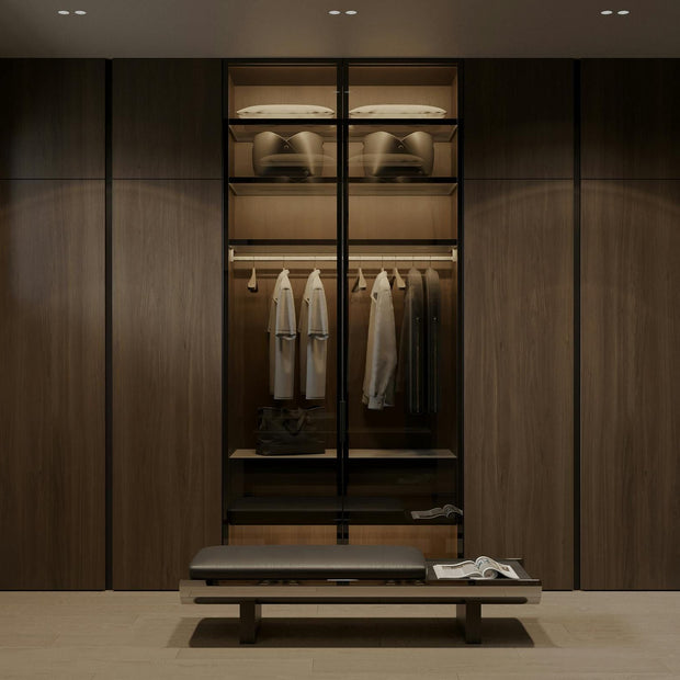 Stainless Steel Frame Built-in Wardrobe For Villa Bedroom With Rustproof Surface