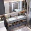 Wall Hung 304 Stainless Steel Bathroom Vanity Set Zero Formaldehyde With Sink For Small Bathrooms