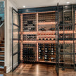 Humidity Regulation SS304 Stainless Steel Built-in Wine Rack For Living Room With UV Protection