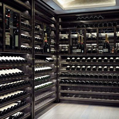 UV Protection SS304 Stainless Steel Wine Cellar Wine Rack For Living Room With Humidity Regulation