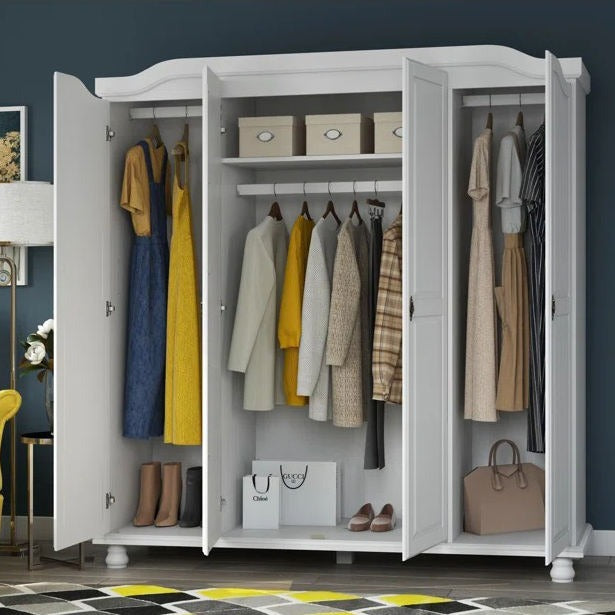 Height-adjustable Shelves Combination Stainless Steel Wardrobe For Bedroom