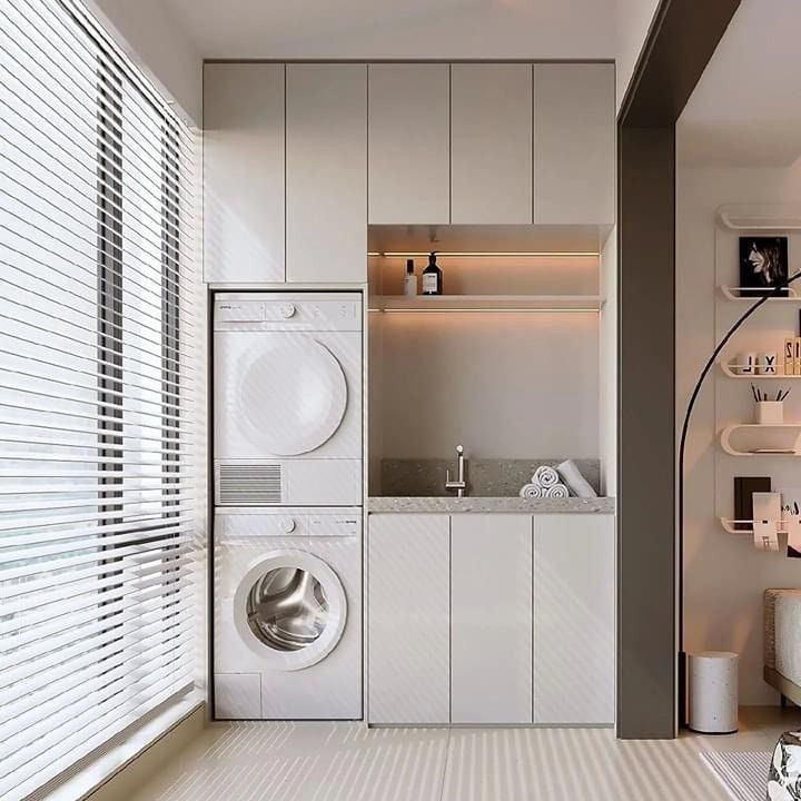 Anti Fade Finish 304 Stainless Steel Balcony Cabinet For Small Balcony