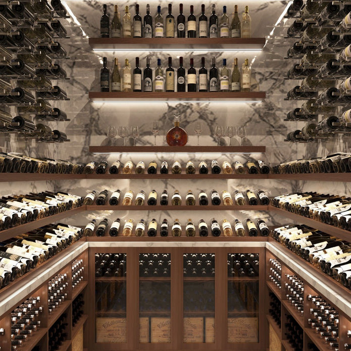 Emergency Backup Power Stainless Steel Wine Cellar Wine Storage Cabinet For Guest Room