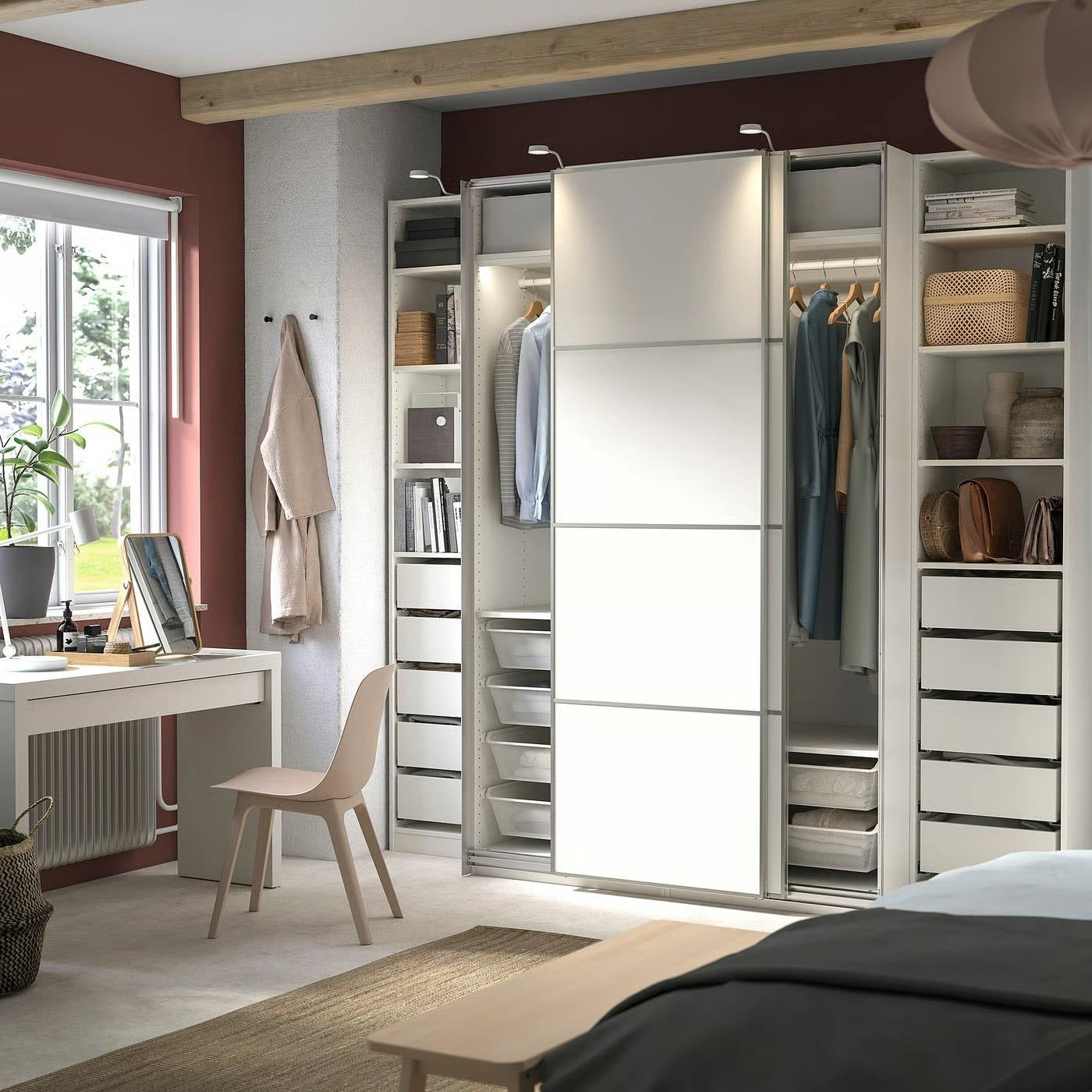 Multi-zone Storage Combination Stainless Steel Wardrobe For Kids Room