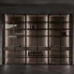Anti-rust Frame 304 Stainless Steel Freestanding Wine Cabinet For Guest Room