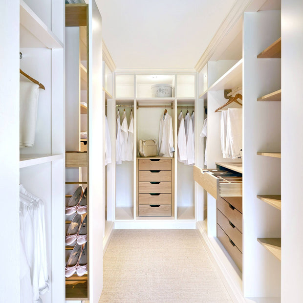 Decorative Molding Walk-in Stainless Steel Wardrobe For Villa Dressing Room