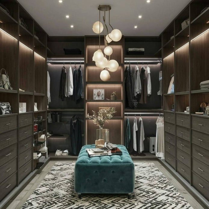 Moisture Proof Back Panel Walk-in Stainless Steel Wardrobe For Home
