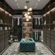 Moisture Proof Back Panel Walk-in Stainless Steel Wardrobe For Home