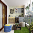 Stainless Steel Balcony Cabinet With Adjustable Racks For Home Balcony