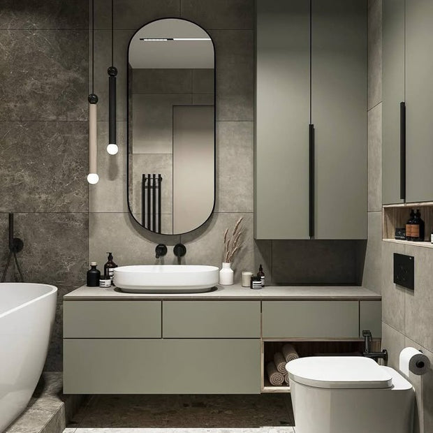 Modern Customizable Floor Mounted SS304 Stainless Steel Bathroom Dressing Table Antibacterial With Sink For Washrooms
