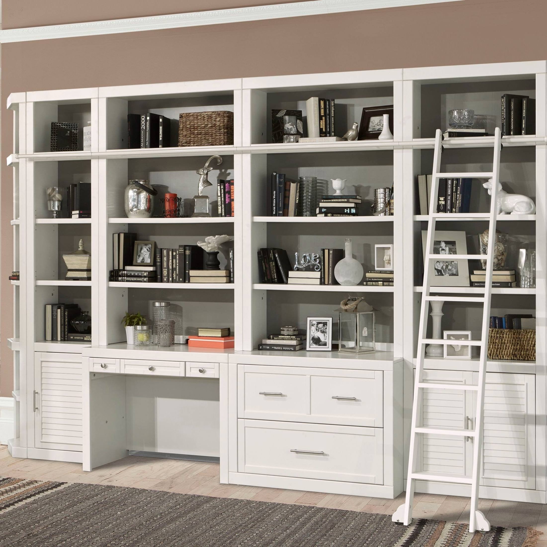 For Open Living Space Freestanding SS304 Stainless Steel Bookshelf With Transparent Book Guard