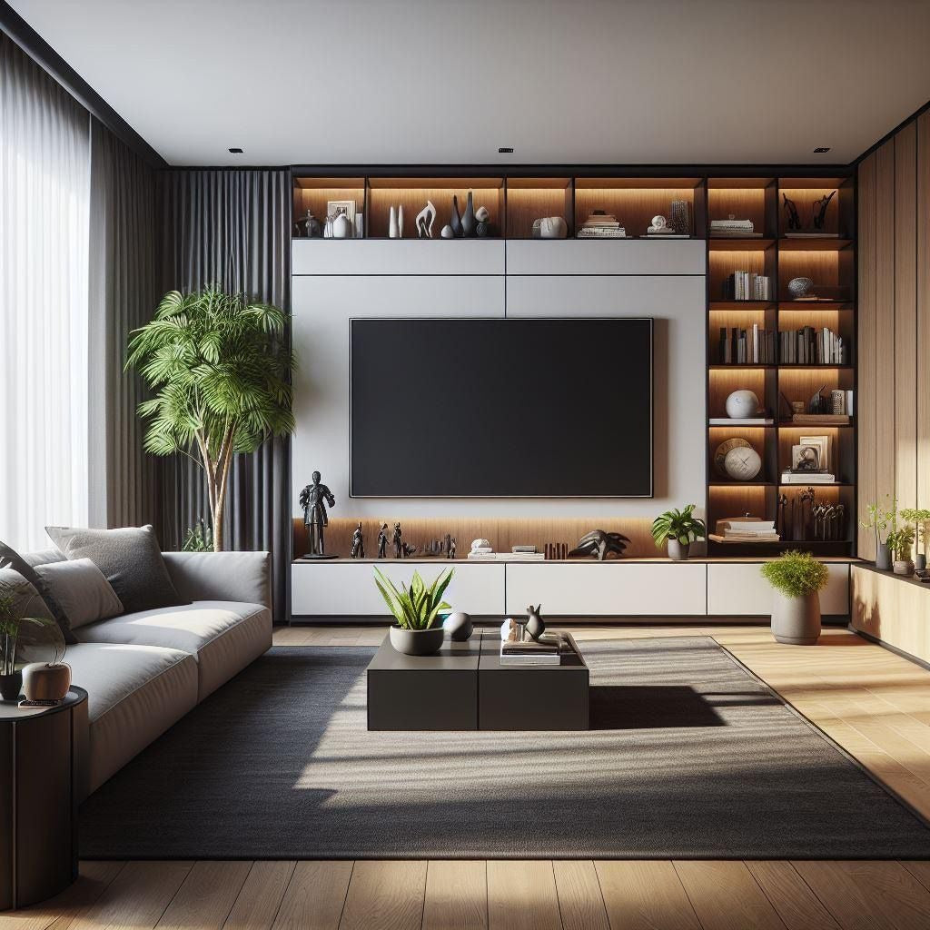 Soundbar Space SS304 Stainless Steel TV Cabinet Floor Standing For Living Room