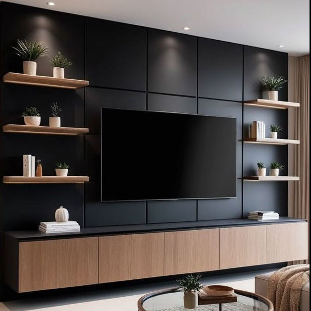 Storage Compartments SS304 Stainless Steel TV Cabinet Built-In For Family Room