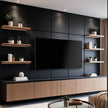 Storage Compartments SS304 Stainless Steel TV Cabinet Built-In For Family Room