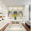 Decorative Molding Walk-in Stainless Steel Wardrobe For Villa Dressing Room