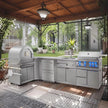 Anti Deformation Modular SS304 Stainless Steel Outdoor Garden Kitchen Mildew Proof For Patio