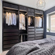 Double Door Built-in Stainless Steel Wardrobe For Home With Internal Dividers
