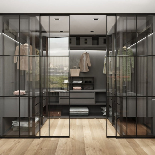 Compact Design Walk-in Stainless Steel Wardrobe For Apartment Dressing Room