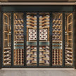LED Display SS304 Stainless Steel Wine Cellar Wine Rack For Home Bar With Multi-layer Shelves