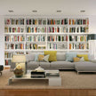 Built-in 304 Stainless Steel Bookshelf With Magazine Pocket For Living Room