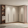 For Master Room Built-in Stainless Steel Wardrobe With Anti-scratch Surface And Drawers