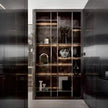 For Guest Room Wall Built-in SS304 Stainless Steel Bookshelf With Compact Storage