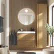 Wall Hung 304 Stainless Steel Bathroom Vanity Set Environmental Protection For Guest Bathroom