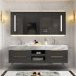 Wall Hung 304 Stainless Steel Bathroom Vanity Cabinet Waterproof For Washrooms