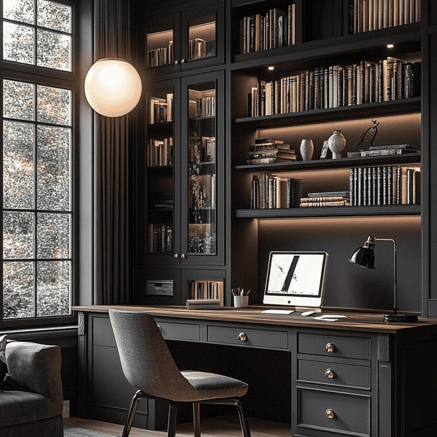 Built-in 304 Stainless Steel Bookshelf With Stationery Drawer For Home Study