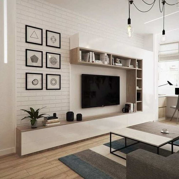 Soundbar Space SS304 Stainless Steel TV Cabinet Wall Mounted For Living Room