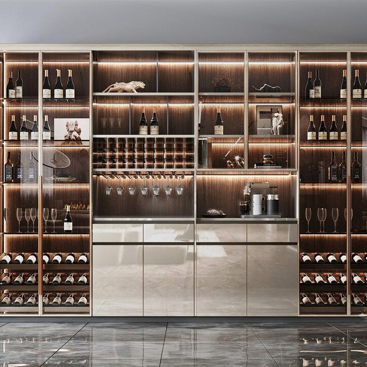 Constant Humidity Control 304 Stainless Steel Built-in Wine Cabinet For Kitchen