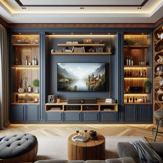 Corrosion Resistant SS304 Stainless Steel TV Cabinet Floor Standing For Living Room