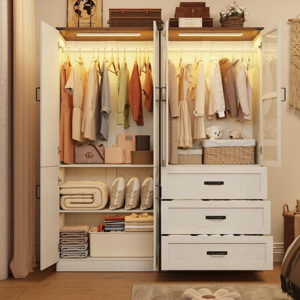 Drawer Organizer Freestanding Stainless Steel Wardrobe Cabinet For Apartment Bedroom