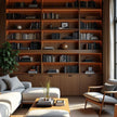 Built-in SS304 Stainless Steel Bookshelf With Decorative Frame For Living Room