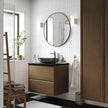Wall Hung 304 Stainless Steel Bathroom Vanity Set Environmental Protection For Guest Bathroom