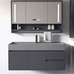 Wall Hung 304 Stainless Steel Bathroom Cabinets Vanity Shock Resistance For Compact Bathroom