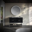 Corrosion Preventive Floor Mounted SS304 Stainless Steel Bathroom Vanity Cabinet Anti Deformation