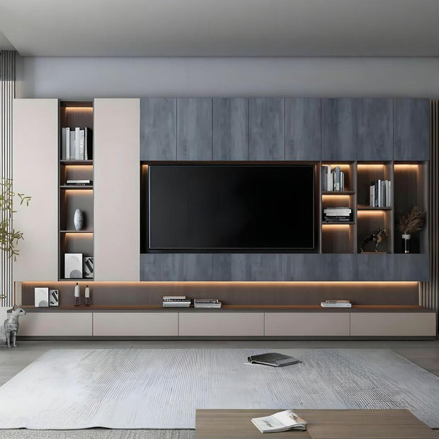 Cable Grommets SS304 Stainless Steel TV Cabinet Wall Mounted For Living Room