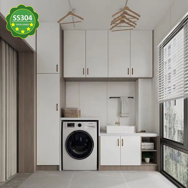 High Quality Stainless Steel Balcony Cabinet With Adjustable Shelves