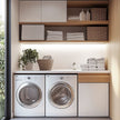 Adjustable Shelves 304 Stainless Steel Balcony Cabinet For Balcony Area