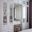 Single Door Built-in Stainless Steel Wardrobe For Apartment Bedroom